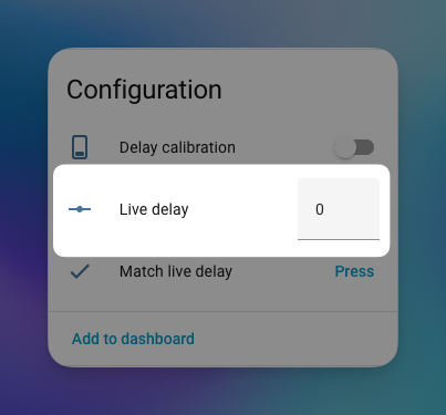 Manual Live Delay